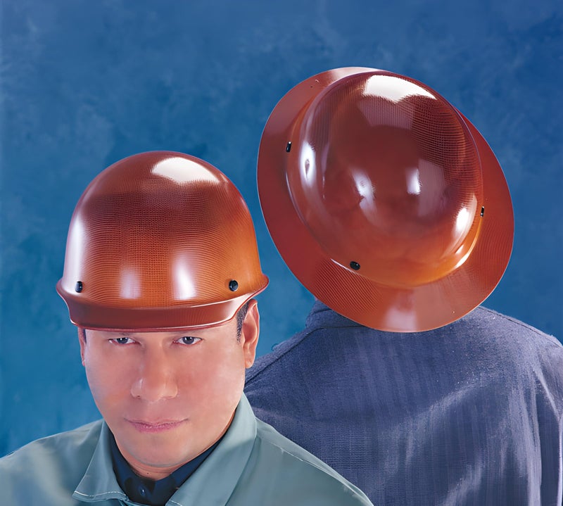 MSA 454621 Skullgard Cap Style Hard Hat with Staz-On Pinlock Suspension | Non-slotted Hat, Made of Phenolic Resin, Radiant Heat Loads up to 350F - Standard Size in Green - Image 4